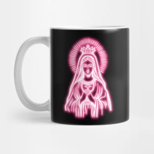 Pink Neon Virgin Mary Mug